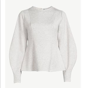 Sculpted Scuba Top with Blouson Sleeves, such a flattering fit!